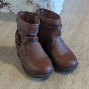 OshKosh B'gosh Brown Kids Boots with Buckle